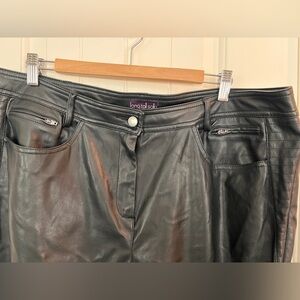 LTS Black Pleather pants